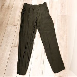 bebe High-waisted Olive Pants